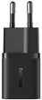 Зарядний пристрій Baseus GaN5 Fast Charger 1C 25W EU + Data Cable Type-C to Typ-C 100W Black (P10110909113-01) - зображення 5