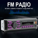 Автомагнитола 1DIN Podofo A3862 с FM, Bluetooth, голосовым помощником автомобильный MP3 плеер с радио в машину, AUX, USB, стерео, управление из приложения, black - изображение 2