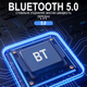 Автомагнитола 1DIN Podofo A3862 с FM, Bluetooth, голосовым помощником автомобильный MP3 плеер с радио в машину, AUX, USB, стерео, управление из приложения, black - изображение 3