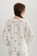Forli Рубашка с вышивкой из муслина Cherry XL/XXL Белый ML0085-38-60_XL/XXL - изображение 4