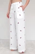 Forli Брюки с вышивкой из муслина Blueberry M/L Белый ML0084-39-09_M/L - изображение 2