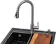 Кухонная мойка GRANADO Basic Lerida 5-в-1 Black Shine - изображение 2