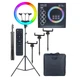 Кільцева лампа RGB LED Soft Ring Light 45 см MJ18 - зображення 1