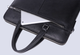 Кожаная мужская деловая сумка-портфель портфель для ноутбука черный Tiding Bag 64028 - изображение 4