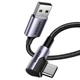 Кабель Ugreen US284 USB to Angled Type-C 3A 2M (50942) - изображение 1