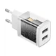 Сетевое зарядное устройство на 2 выхода Baseus Compact Charger (10.5W, 2 USB). White - изображение 2