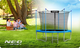Trampolina ogrodowa Neo Sport 183 cm z siatką wewnętrzną i drabinką Blue (NS-06W181) - obraz 8
