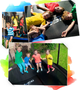 Trampolina ogrodowa Neo Sport 183 cm z siatką wewnętrzną i drabinką Navy Blue (NS-06W241) - obraz 8