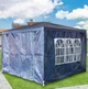 Садовый павильон беседка BIRCHTREE 3x3 м, синий навес, стальная рама - изображение 5