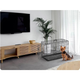 Klatka dla psa Pethaus rozmiar S 75.5 x 47.5 x 54 cm czarna PH-200 (5903890618773) - obraz 8