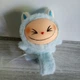 Плюшевая Мягкая игрушка браслет на руку Лабуба LABUBU с крыльями Голубая - изображение 2