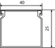 Короб перфорированный 25x40мм 2 пог.м ПВХ синий [A0070020019] АСКО - изображение 3