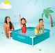 Басейн каркасний Intex 122x122x30 см із тентом, підстилкою та кульками (10 шт) - зображення 7