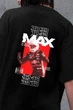 Жіноча Оверсайз Футболка З Принтом Max Black S/M (8049645) - изображение 2