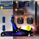 Гидравлический автомобильный домкрат MASKO с маневровым домкратом 2.5 т Синий - изображение 3