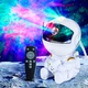 Нічник проектор Астронавт Космонавт Astronaut зірочка лазерний дитячий світильник зоряне небо з пультом (сидячий) White - зображення 1