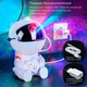 Нічник проектор Астронавт Космонавт Astronaut зірочка лазерний дитячий світильник зоряне небо з пультом (сидячий) White - зображення 6