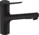 Змішувач Zesis M33 150 2jet кухонний з витяжним виливом, Matt Black (74800670) - изображение 1