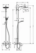 Душова система Crometta S Showerpipe 240 1jet для ванни з термостатом (27320000) - изображение 2