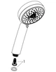 Ручний душ MyClub 100 Multi White/Chrome (26681402) - зображення 2