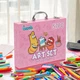 Цветные карандаши для рисования Art Set 57 предметов карандашей и фломастеров набор для творчества Розовый - изображение 4