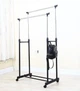 Вешалка стойка для одежды напольная двойная телескопическая Double-Pole Clothes-Black horse - изображение 5