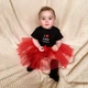Комплект для дівчинки I love mom and dad 62 см чорний BD59SP1SD6-LoveMD-Black-20 Ladan - зображення 2
