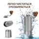 Кофемолка ручная серебристая ViO CM-02H со стальными жерновами и регулировкой степени помола - изображение 5