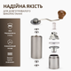 Кофемолка ручная серебристая ViO CM-02H со стальными жерновами и регулировкой степени помола - изображение 6