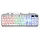Клавіатура K-25 ігрова мембранна дротова з RGB-підсвіткою USB мультимедійні клавіші - зображення 3