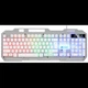 Игровая мембранная клавиатура K-25 с RGB подсветкой, USB, мультимедийные клавиши для удобства - изображение 2
