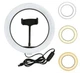 Кольцевая LED лампа с держателем для телефона USB-порт 33 см LC-330 - изображение 6