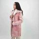 Шуба овчина M розовая 9058 - изображение 2