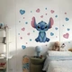 Наклейка на стену для детской - Стич Stitch с сердечками | Наклейки в детскую комнату | ЛИПКО размер M ( 55x60 см ) - изображение 1