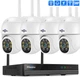 Wi-Fi Комплект видеонаблюдения на 4 поворотные камеры Hiseeu 5MP EseeCloud - изображение 1