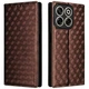 Чохол Deexe Rhombus Book для ZTE Nubia V70 - Brown - зображення 1