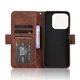Чехол-книжка с кармашками Deexe Wallet Stand для ZTE Nubia V70 - Brown - изображение 5