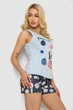 Пижама женская с принтом, цвет голубой, размер S FA_012985 - изображение 3
