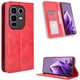 Чехол-книжка Deexe Retro Style для Infinix Note 50 Pro Plus - Red - изображение 1