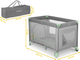 Дорожнє ліжечко RICOKIDS 125 x 65 x 78 см RK-240 Grey-Mint (724010) (5903890605179) - зображення 5