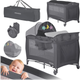 Дорожнє ліжечко RICOKIDS 125 x 65 x 78 см RK-240 Anthracite (724201) (5903890606275) - зображення 4
