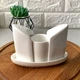 Набор спецовниц фарфоровый овальный белый Extra white 60×125 мм - изображение 2