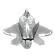 Металлический 3D-пазл AiPin Самолет F-22 - изображение 2