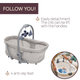 Дитяче ліжечко багатофункціональне Chicco Baby Hug Pro 5 в 1 Бежеве (8058664173273) - зображення 11