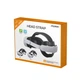 Ремінець з регульованим кріпленням для голови Head Strap DOBE для VR окулярів віртуальної реальності Meta Oculus Quest 3 / 3S | Skin Friendly матеріали: м'яка накладка на голову із задньою частиною - зображення 10