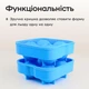 Силіконова форма для льоду куля з кришкою Olin & Olin 4 сфери діаметром 4,5 см Блакитний (8828-XL-4-SkyBlue) - зображення 6