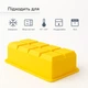Силіконова форма для льоду з кришкою Olin & Olin Ice Cube XL 8 кубиків по 5 х 5 см Жовтий (0926-XL-8-Yellow) - зображення 3