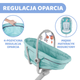 Дитяче ліжечко багатофункціональне Chicco Baby Hug Pro 4 в 1 Aquarelle М'ятa (8058664092178) - зображення 5