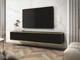 Тумба под телевизор ROYAL, навесная (175×30×32 см), черный/золото - изображение 1