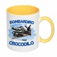 Чашка с печатью "BOMBARDIRO CROCODILO" (цвет жёлтый) (27172) - изображение 2